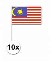 10 zaaivlaggetjes maleise vlag