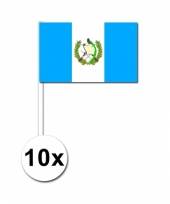 10 zwaaivlaggetjes guatemala vlag