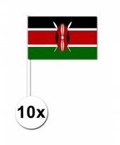 10 zwaaivlaggetjes kenia vlag