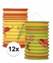 12x stuks mexico thema lantaarns