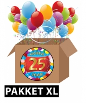 25 jaar party artikelen pakket xl