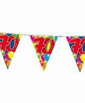 3x leeftijd vlaggenlijnen 70 jaar 10 meter