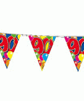 3x leeftijd vlaggenlijnen 90 jaar