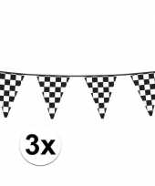 3x racing vlaggenlijn 6 meter