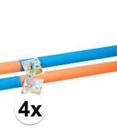 4 x stuks krachtige waterspuit van foam 54 cm