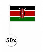 50 zwaaivlaggetjes kenia vlag