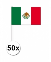 50 zwaaivlaggetjes mexicaanse vlag