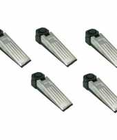 5x anti inbraak deurstopper deurwig met alarm