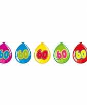 60 jaar slinger met kartonnen ballonnen 10 meter