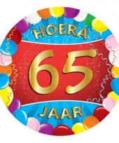 65 jaar verjaardag party viltjes