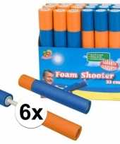 6x krachtige waterspuiten van foam 33 cm