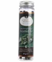 6x kunst kerstboom geurstokjes sparrenboom geur 15 cm om op te hangen