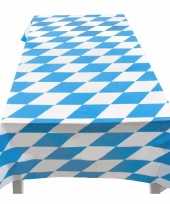 8x blauw met wit tafelkleed 130 x 180 cm