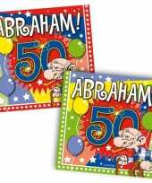 Abraham 50 jaar servetten