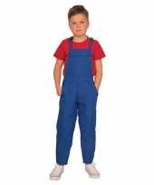 Blauwe verkleed overall voor kinderen