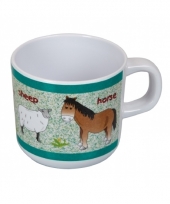 Boerderij thema melamine beker