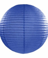 Bol lampion donkerblauw 35 cm