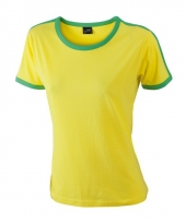 Braziliaanse kleuren shirt voor dames