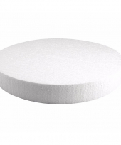 Bruidstaart maken piepschuim schijf 30 cm 10093598