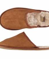 Bruine instappers pantoffels sloffen maat 41 42 voor heren