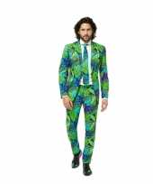 Business suit met jungle print