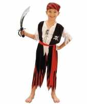 Carnavalskleding piraat met zwaard maat s voor jongens meisjes