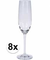 Champagne glas 8 stuks