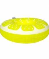 Citroen opblaas zwemband voor poppen knuffels 19 cm