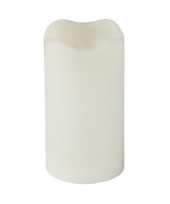 Creme led kaarsen stompkaarsen 13 cm 10138812