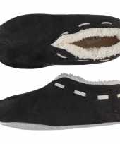 Dames spaanse sloffen pantoffels donkergrijs