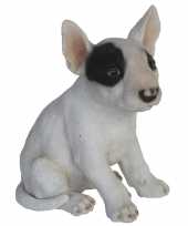 Decoratie dieren honden beeldjes bull terrier 18 cm