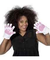 Dieren handschoenen konijn voor volwassenen