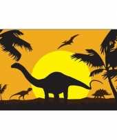 Dinosauriers dino thema vlag 90 x 150 cm