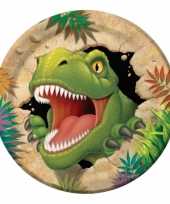 Dinosaurus thema bordjes 8 stuks