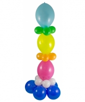 Doe het zelf ballon setje gekleurde pilaar
