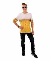 Feestkleding bier t-shirt voor volwassenen