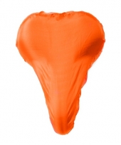 Fietszadel regenhoes oranje