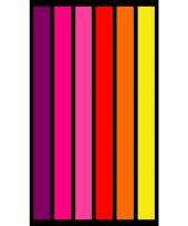 Gekleurd verticale streepjes strandlaken 86 x 160 10088149