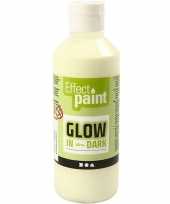 Gele lichtgevende verf 250 ml
