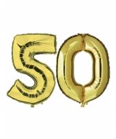 Gouden huwelijk 50 jaar folie ballonnen