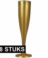 Gouden prosecco glazen 18 stuks