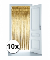 Gouden versiering deur gordijn 10x