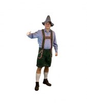 Groene oktoberfest lederhosen