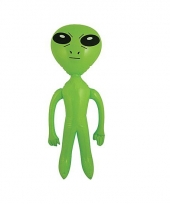 Groene opblaasbare alien