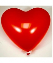 Groot rood opblaasbaar hart 54 cm