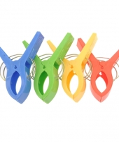 Handdoek anti wind grote knijpers 4 x