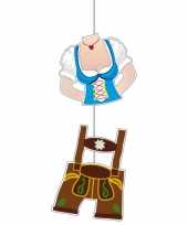 Hangdecoratie met lederhosen 70 cm