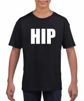 Hip tekst t-shirt zwart kinderen