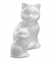 Hobbymateriaal piepschuim kat 23 cm