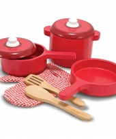 Houten speelgoed keuken accessoires